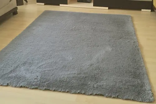 Tavşan Tüyü Dekoratif Post Halı, Gri, 80X150