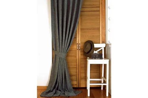 Massarelli Fon Perde Keten Açık Gri 1-3 Sık Pile 60X260