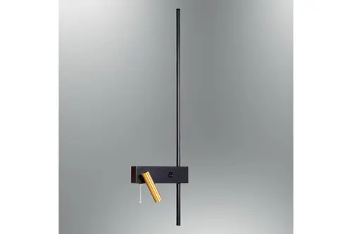 Özcan Aydınlatma Prenta Baston Aplik Sol Spot Siyah, 3007B-19
