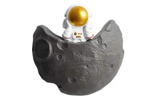 Astronot Ve Ay Heykel, Gold