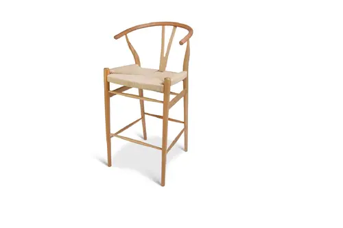 Wishbone Ahşap Bar Tabure
