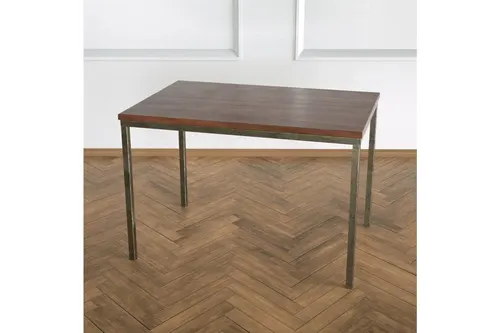 Shiny Yan Sehpa Eskitme Pirinç Ayak Ceviz Tabla