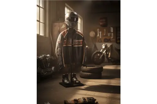 Biker Butler Kask Askılı Metal Dilsiz Uşak