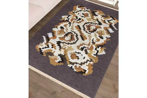 Modern Baskılı Dokuma Taban Halı, 126 Yng, 60X120 Cm