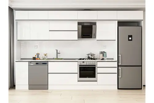 Alvinka 380X240 Cm Mutfak Dolabı, Mb E80S40S60 2 Beyaz Suntalam