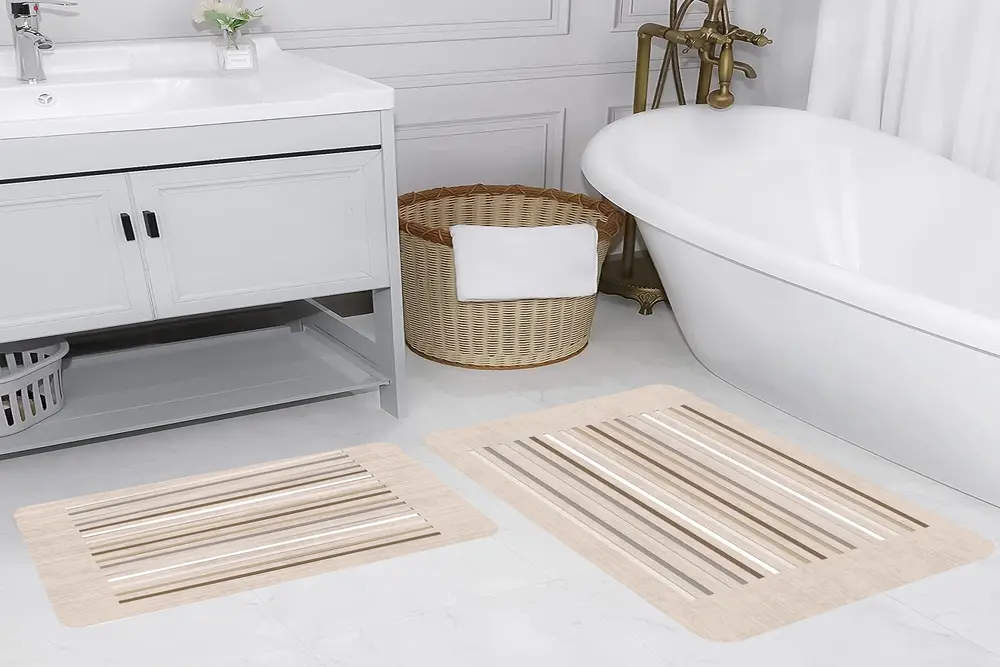 Rovigo Home Dijital Baskılı İkili Banyo Paspas Takımı Rvg5226