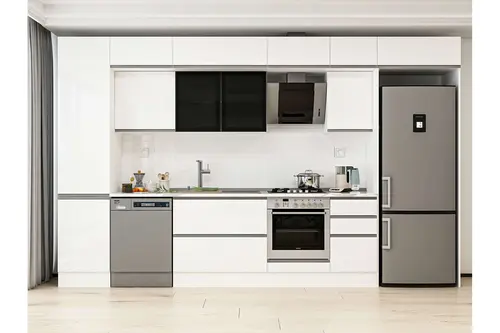 Alvinka 385X240 Cm Mutfak Dolabı, Mbb E90B50S45 3 Beyaz Suntalam