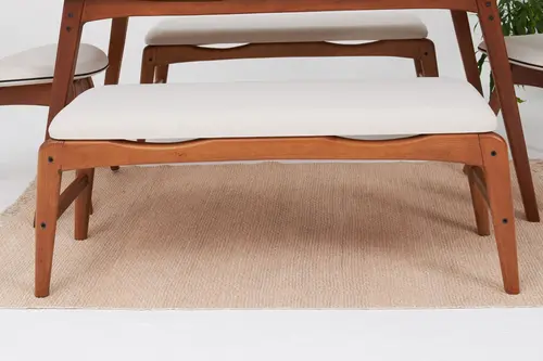Touch İskandinav Bench, Krem