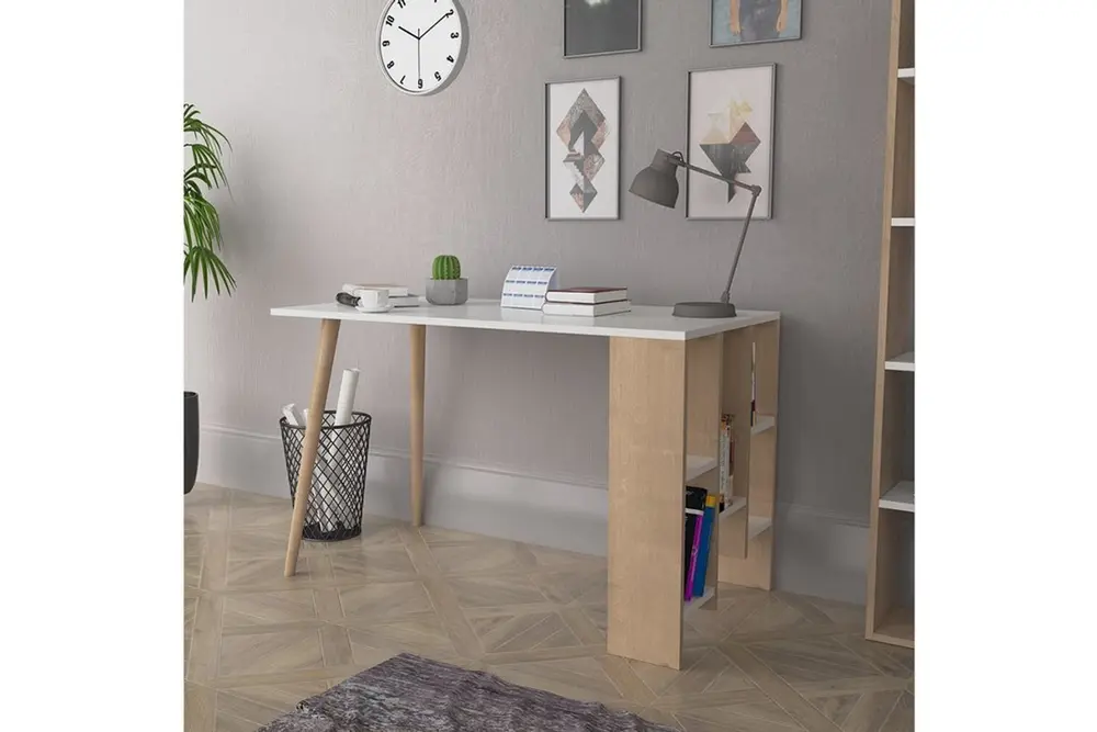 Lagomood Vito Çalışma Masası, Beyaz Meşe