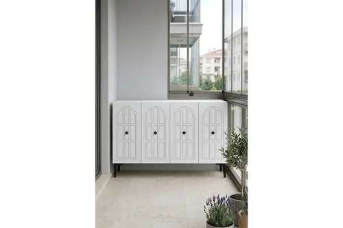 Windo Konsol Ve Tv Sehpası Beyaz 120 Cm Ka1218B