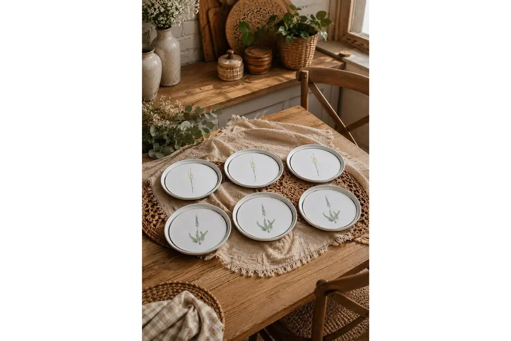 Porland Botanical 21Cm 6'Lı Pasta Takımı
