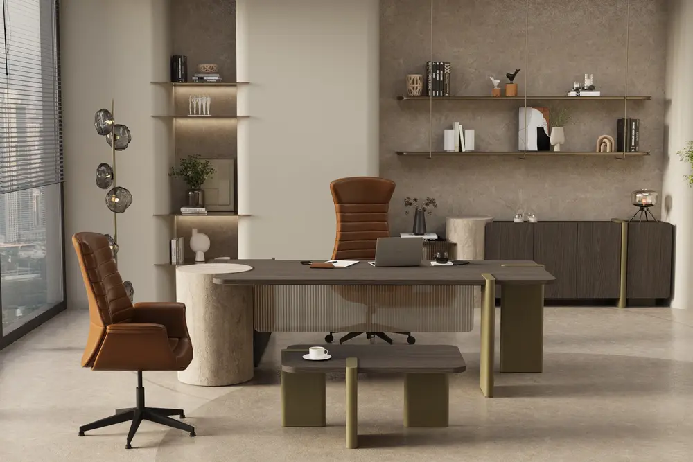 Avanos Ofis Masa Takımı, 220 Cm, Sağ, Rembrand