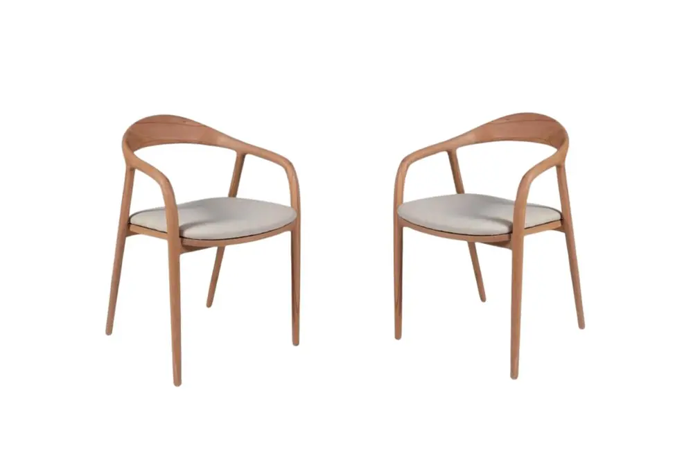 Delfi Naturel Sandalye, 2 Adet