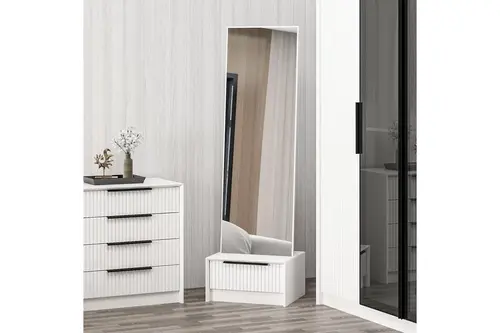Kale Luxe Boy Aynası Beyaz