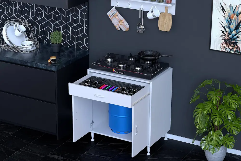 Doqu Xl Ocak Altı Tüp Gözlü Set, 48 Cm