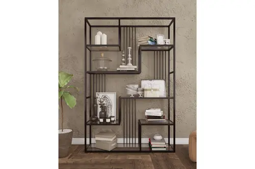 Marsah Home Deco Kitaplık, Siyah