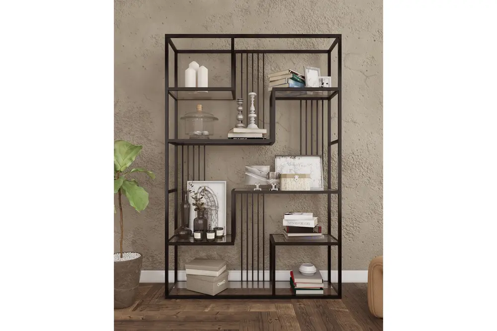 Marsah Home Deco Kitaplık, Siyah