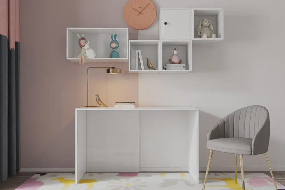 Minimalist Çalışma Masası, Tek Kapaklı
