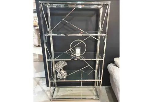 Vilma Paslanmaz Metal Kitaplık, Gri