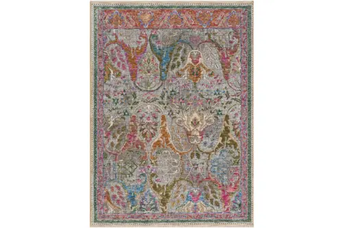 Mondelal Klasik Vintage Çiçek Desenli Halı 800, Multi, 100X300