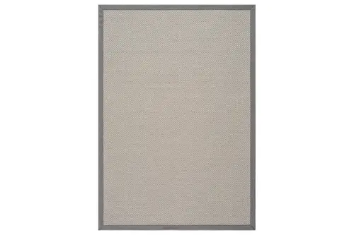 Sisalo Bordure Krem Gri Sisal Halı, Gri Bordür B3419B, 80X120