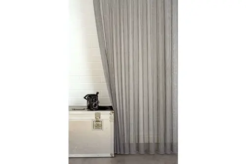 Massarelli Çizgili Tül Füme 1-2,5 Orta Sık Pile 100X260