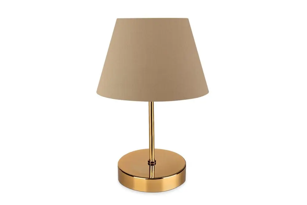 Evlight Nura Abajur 1076 Cappuccino & Gold
