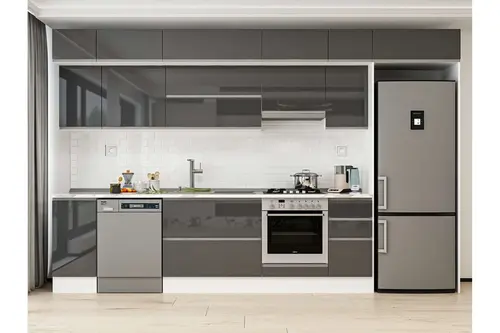 Alvinka 360X240 Cm Mutfak Dolabı, Mb E80S40S40 1 Antrasit Suntalam