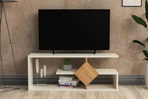 Lagomood Intens Tv Ünitesi Beyaz Meşe