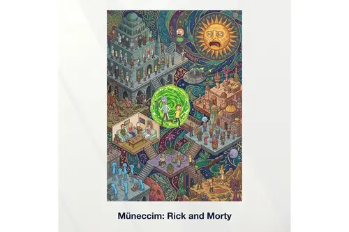 Miniaworks Müneccim: Rick And Morty Kanvas Tablo 21X30