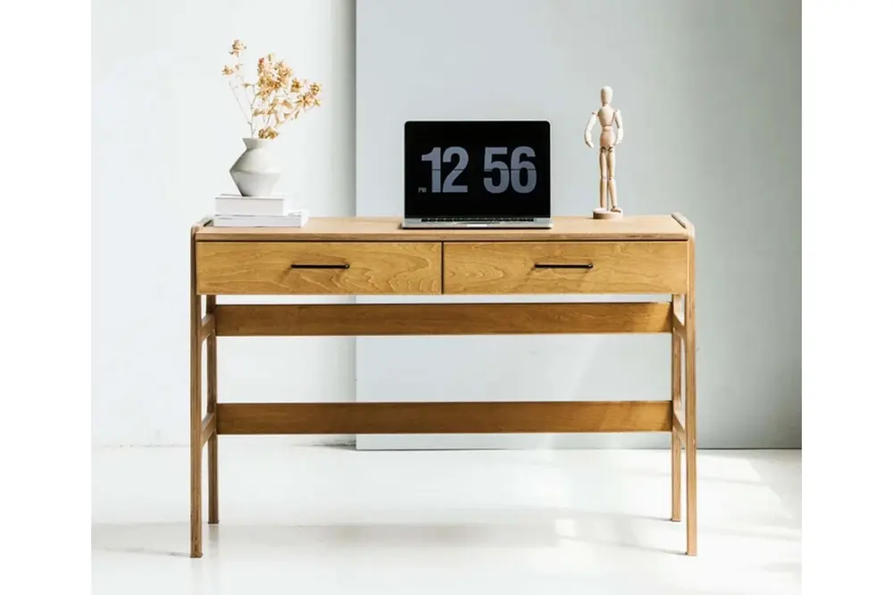 Woodesk Mistral Ahşap Çalışma Masası, Tik Renk