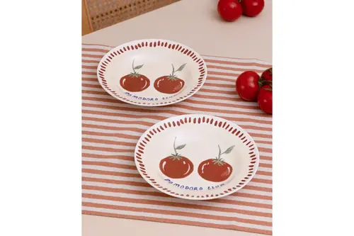 The Mia Italian Summer Yemek Tabağı 2Li Set 22 Cm