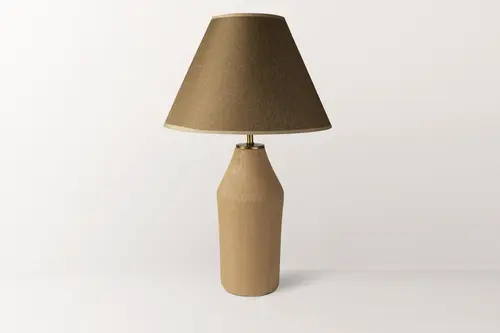 Toque Dokulu Terracotta Abajur