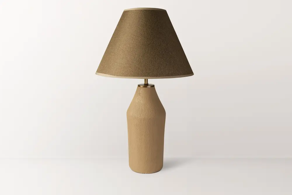 Toque Dokulu Terracotta Abajur