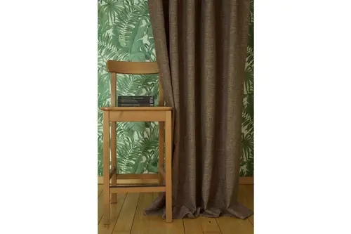 Massarelli Fon Perde Keten Açık Kahve 1-2 Seyrek Pile 60X260