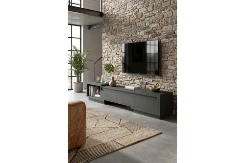Vista Uzayabilen Tv Ünitesi, Antrasit, 160-270 Cm