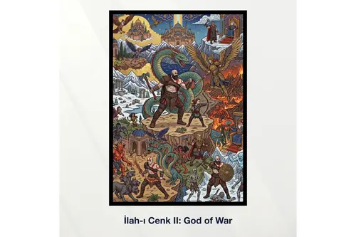 Miniaworks İlah-I Cenk Iı: God Of War Siyah Çerçeveli Poster 21X30