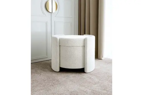 Berlin Sandıklı Teddy Puf, Beyaz