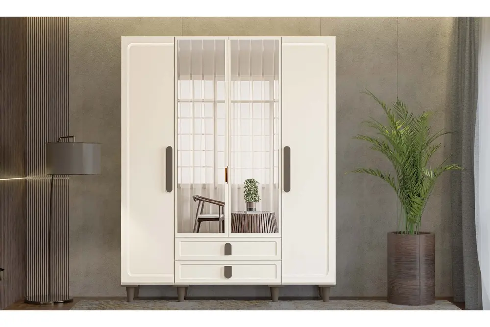 Punto %100 Mdf Gardırop, Aytaşı, 4 Kapaklı