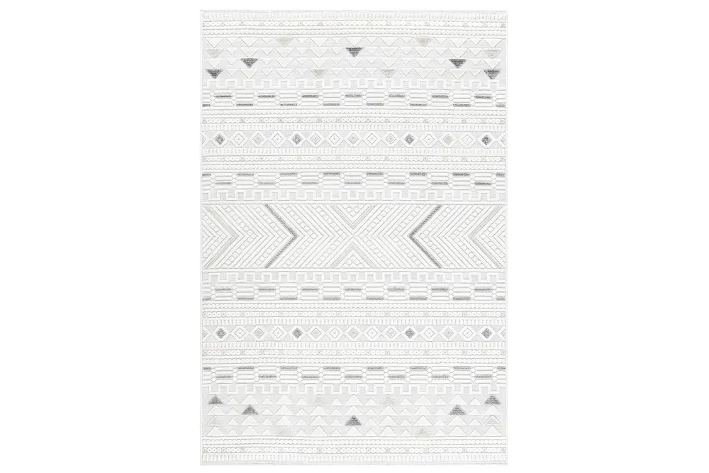 Sand Krem Gri Temizlenebilir Halı, 65550A, 50X80