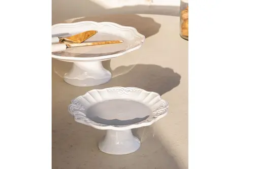 The Mia Grande Pasta Kek Standı Beyaz 22X10 Cm Grd0019