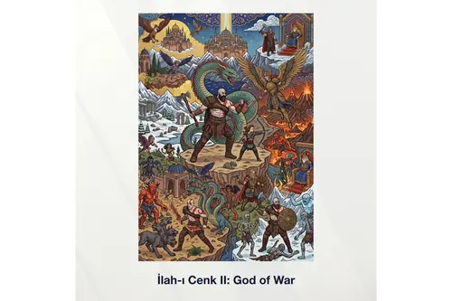 Miniaworks İlah-I Cenk Iı: God Of War Kanvas Tablo 21X30