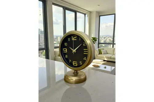 Prestij Vinatge Metal Masa Saati 25X20 Cm