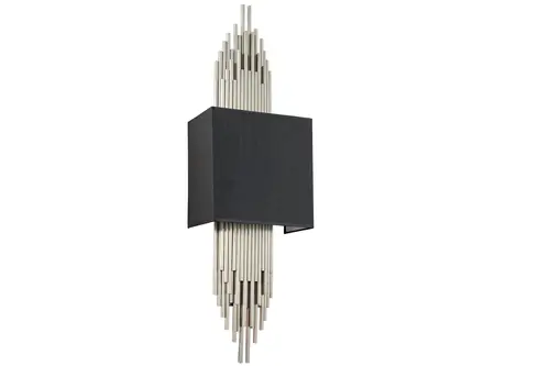 Lampaluce Straordinario Metal Ve Kumaş Aplik, Krom, 85Cm