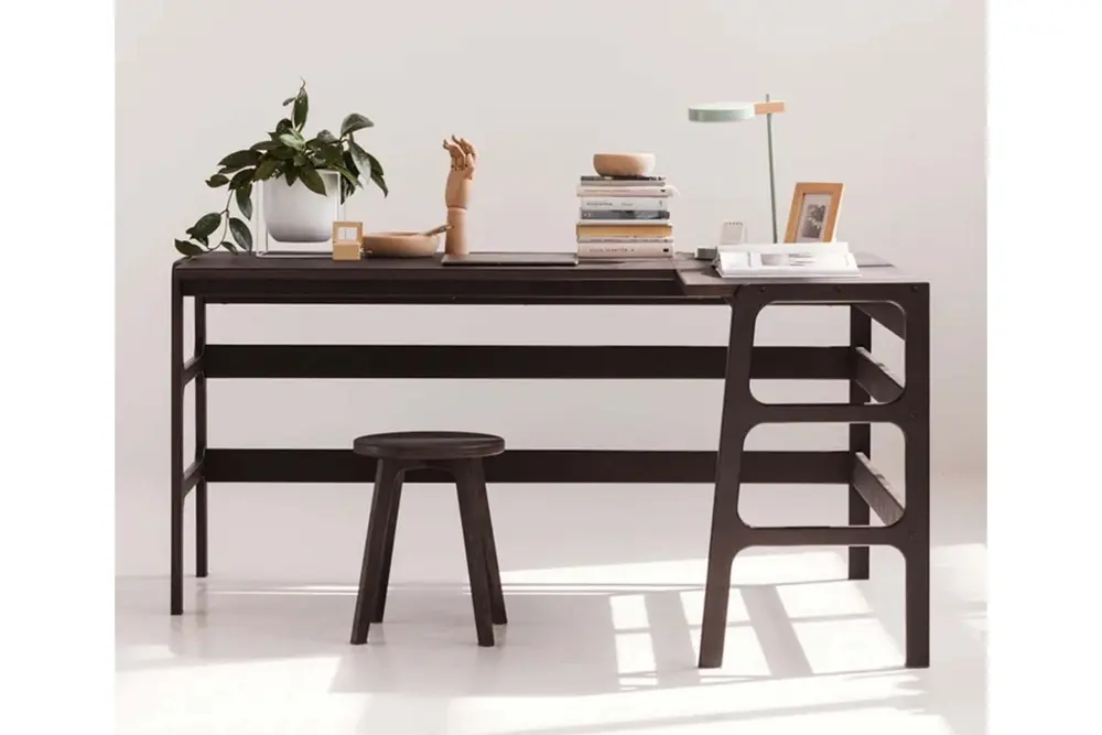 Woodesk Luz Ahşap Çalışma Masası, Ceviz Renk