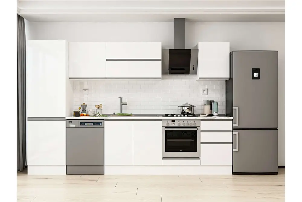 Alvinka 310X210 Cm Mutfak Dolabı, Mb E80B60S50 2 Beyaz Suntalam