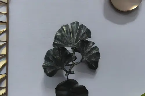 Duvar Aksesuarı Salkım Yaprak Siyah