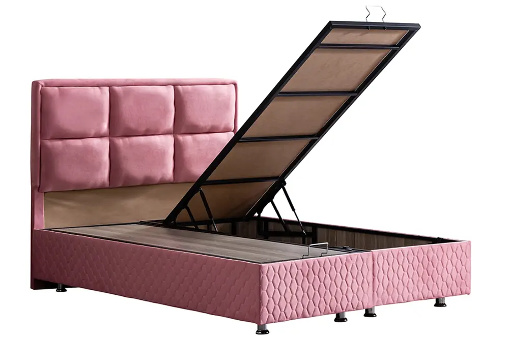 Grand New Baza Ve Başlık Seti, Pembe, 90X190