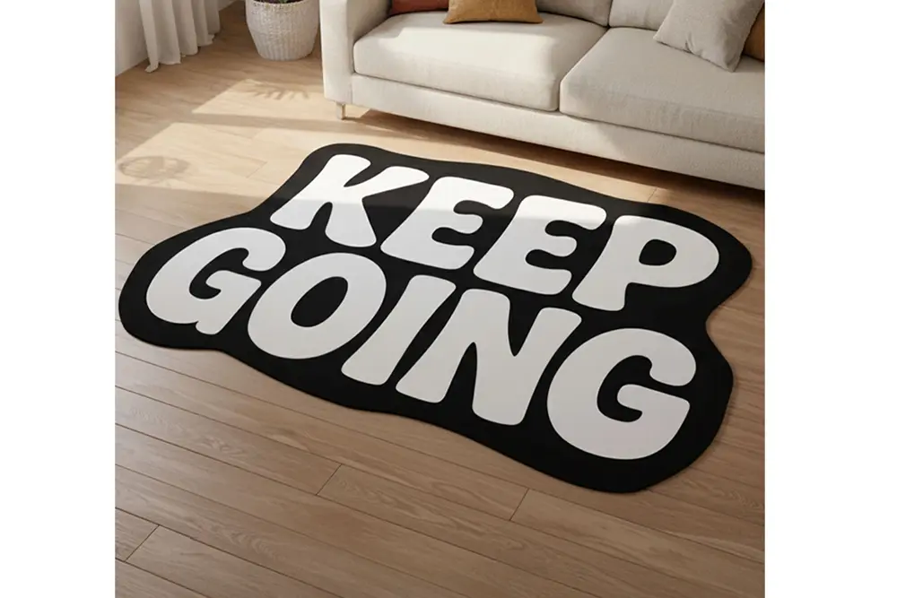 Keep Going Dokuma Taban Halı, 425 Yng, 60X100 Cm