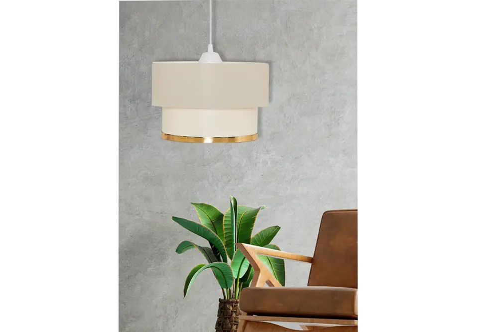 Evlight Vip Sarkıt Avize Gold/ Krem